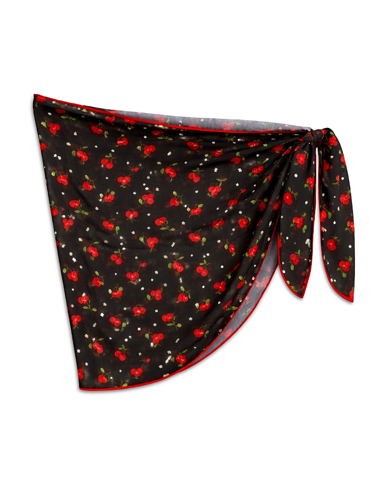 KatieJnyc Girls' Tween Cherry Print Sarong - Big Kid