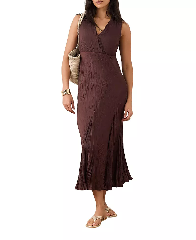 Mint Velvet Women's Crinkle Maxi Dress