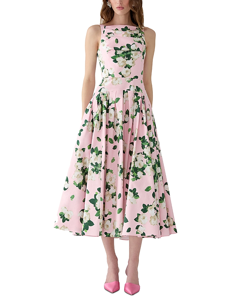 Carolina Herrera Drop Waist Midi Dress