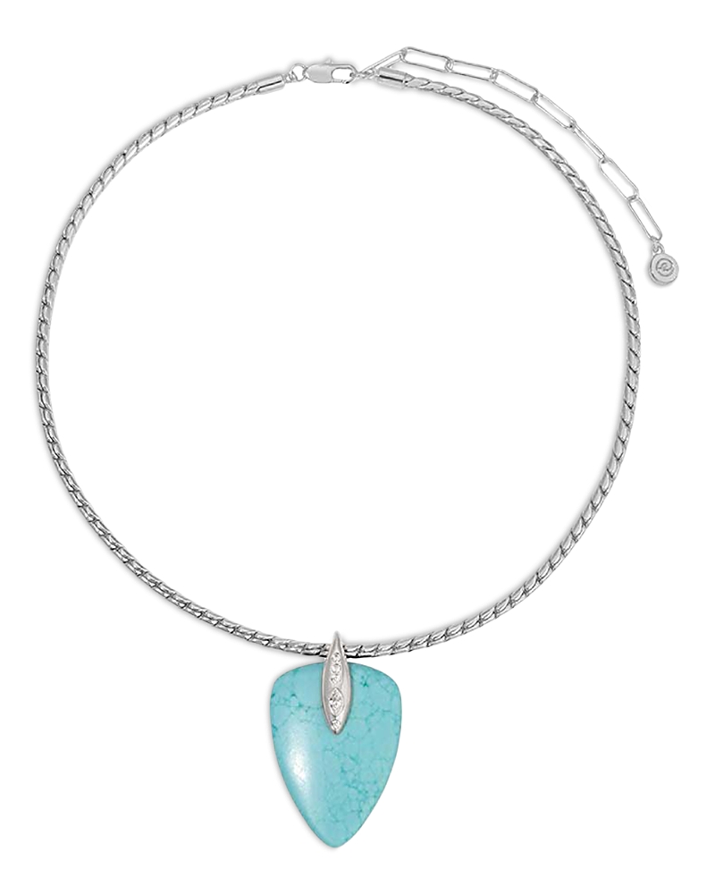 Ettika Solstice Pave & Stone Pendant Necklace, 15
