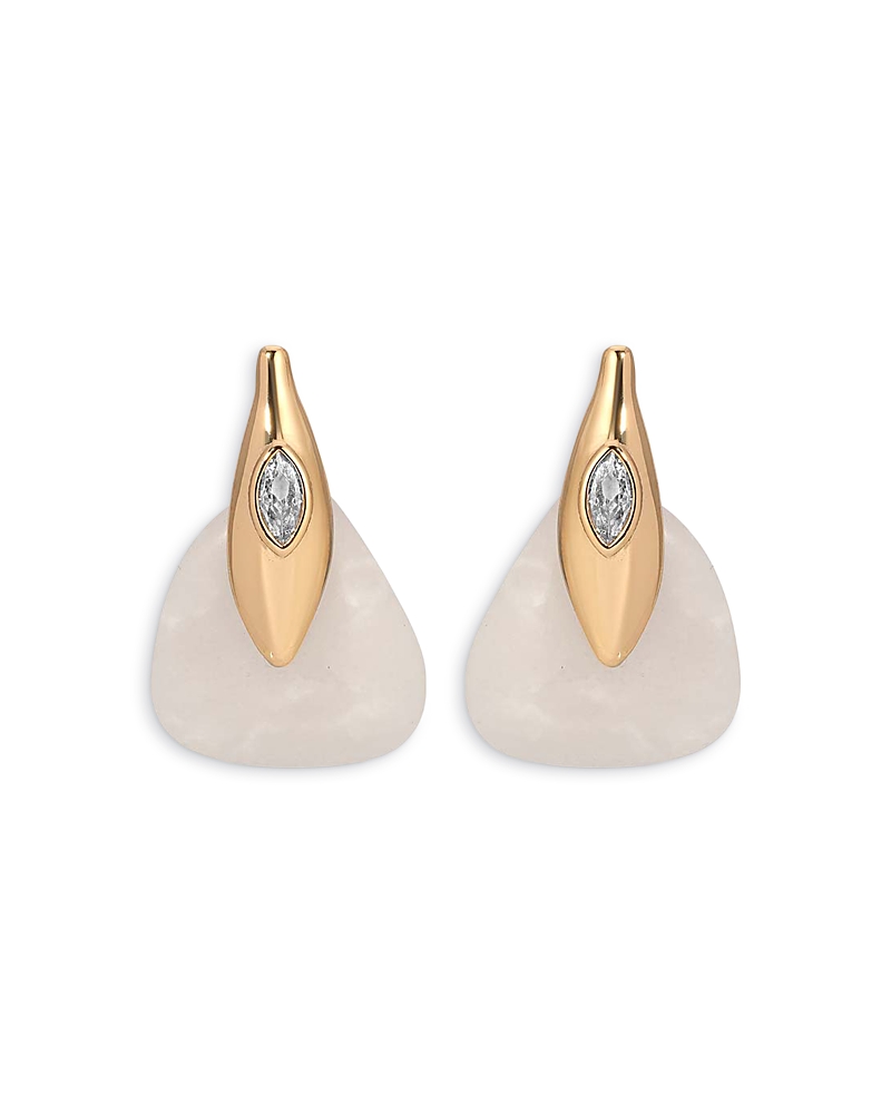 Ettika Pave & Stone Drop Earrings · OS