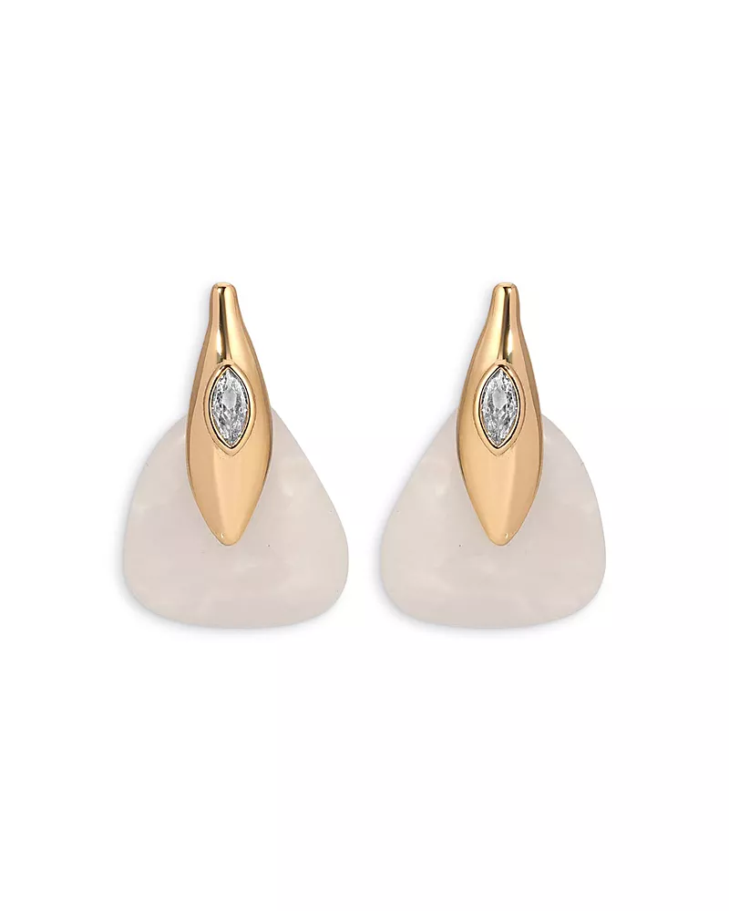 Ettika Pave & Stone Drop Earrings