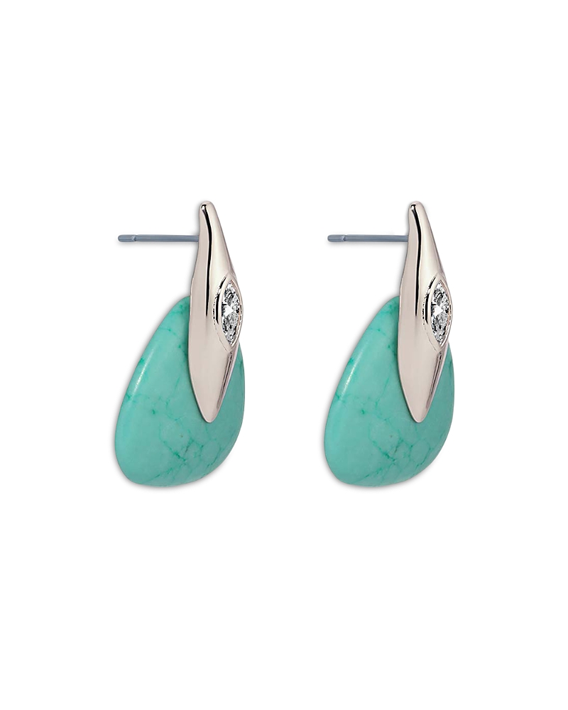 Ettika Pave & Stone Drop Earrings