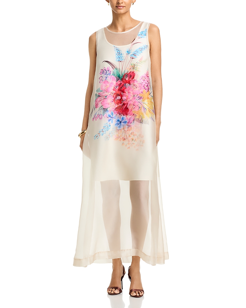 Elie Tahari The Alexis Garden Print Dress