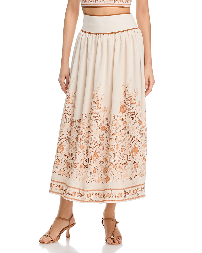 Moon River Floral Midi Skirt