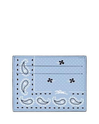 Bandana Print Leather Card Holder