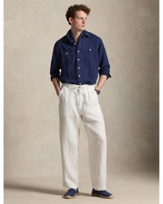パンツ 90's Polo by Ralph Lauren Linen Slacks Polo Ralph Lauren Lateef Relaxed Fit Pleated Linen Pants