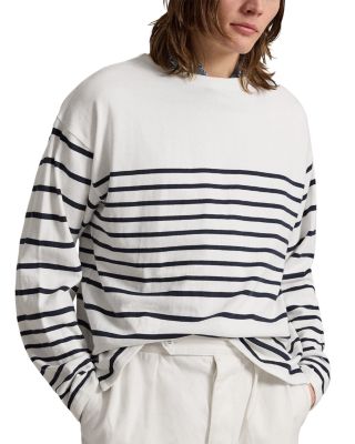 Relaxed Fit Stripe Jersey Sweater