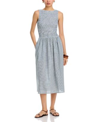 wayf sleeveless midi slip dress Wayf Women's Carmella Midi Dress - Blue - Size XS
