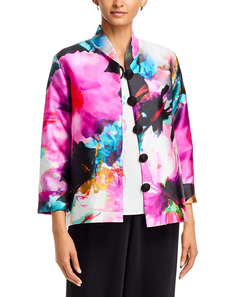 Caroline Rose Floral Fanfare Jacket