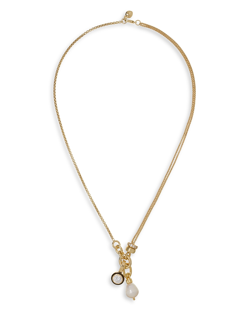 Roxanne Assoulin The Double Drop Cubic Pendant Necklace, 18