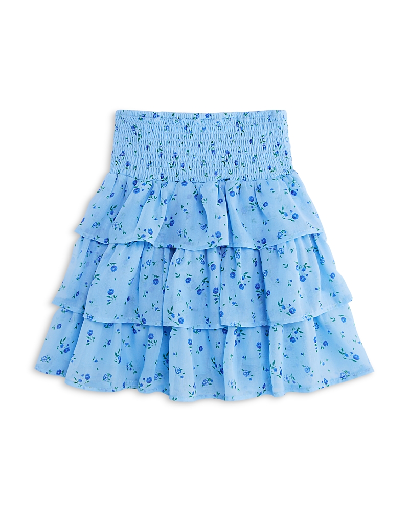 Aqua Girls' Floral Print Skirt, Little Kid, Big Kid - Exclusive