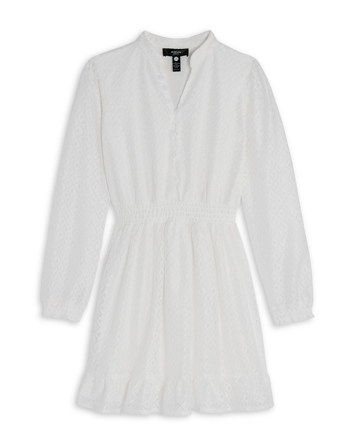 Aqua Girls' Long Sleeved Mini Dress, Little Kid, Big Kid - Exclusive