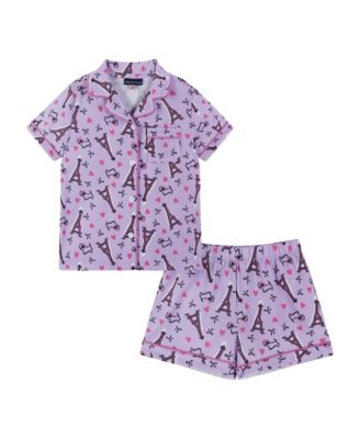 Girls' Buttondown Pajama Set - Big Kid