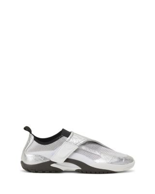 Lnv1 Sneakers In Crinkled Metallic Leather