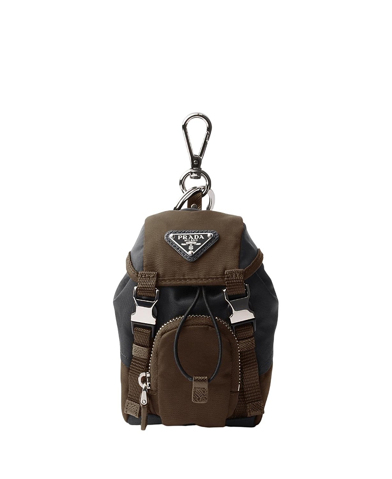 Prada Mini Icon Re-Nylon Keyring Charm
