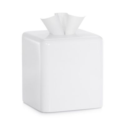 Domus White Gloss Tissue Cover