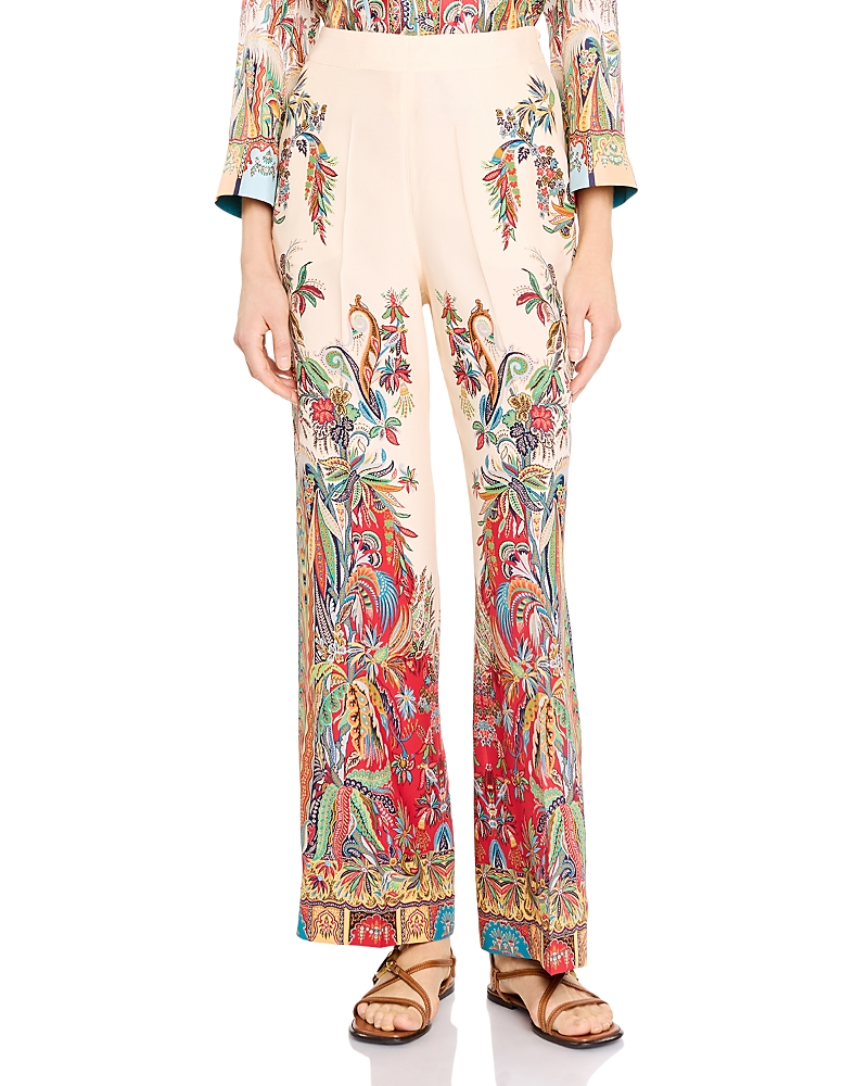 Etro Silk Printed Pants