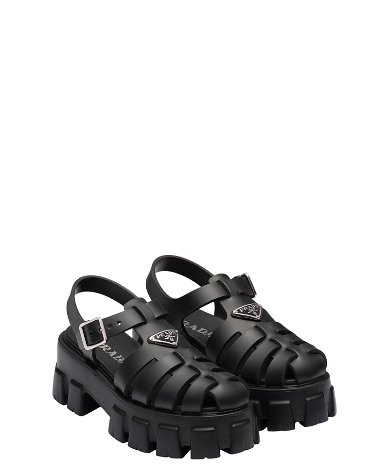 Prada Women's Monolith Foam Rubber Sandals