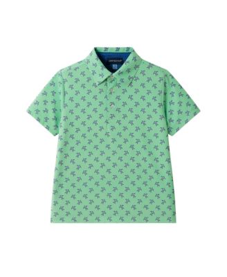 Boys' Printed Synthetic Polo - Little Kid