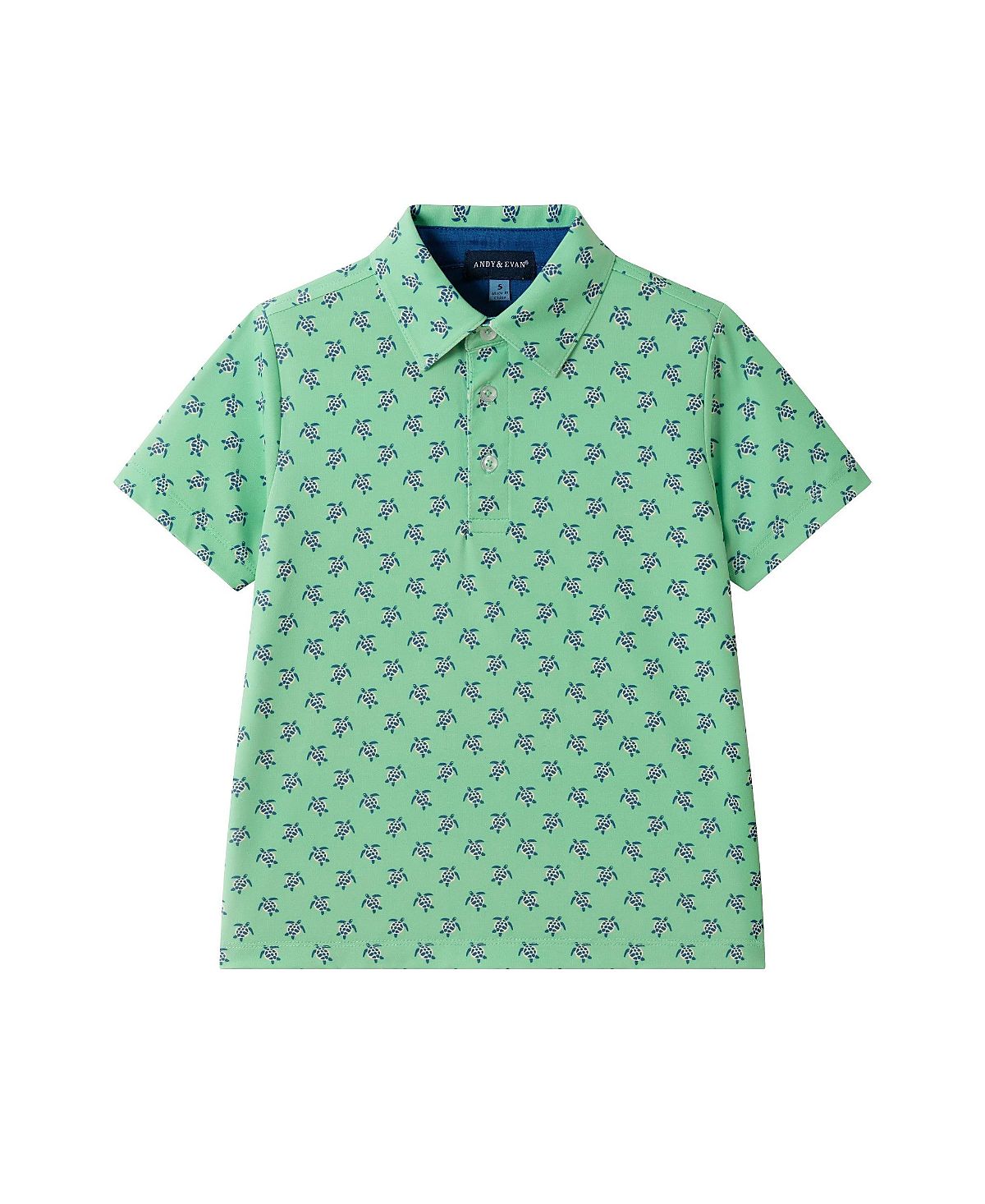 Andy & Evan Boys' Printed Synthetic Polo - Little Kid