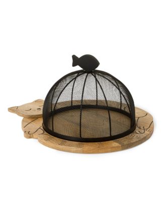  Cozy Cat Serving Board & Cloche