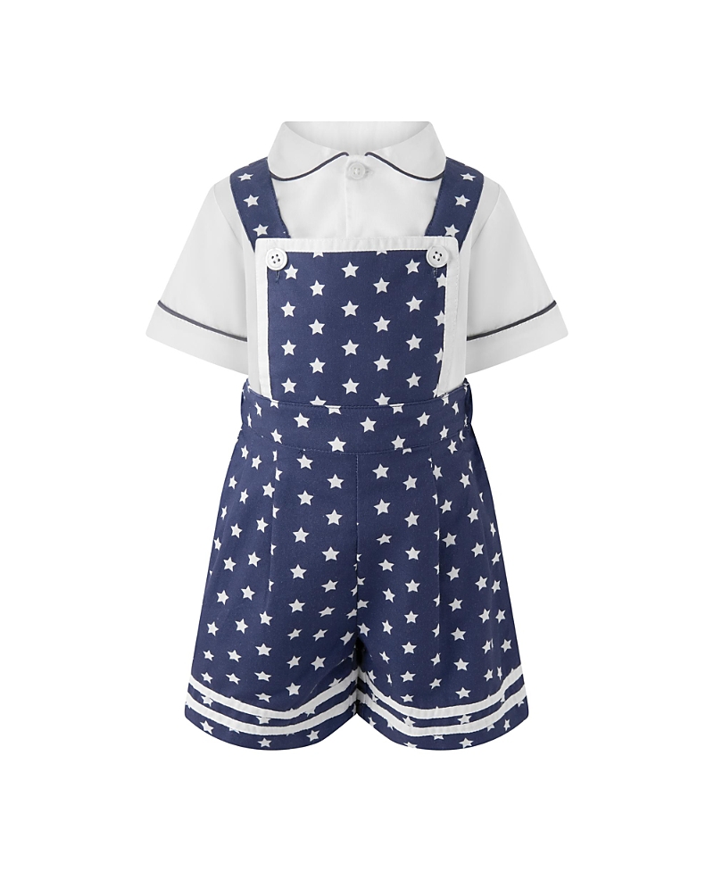 Rachel Riley Boys' Star Dungarees and Shirt Set - Baby