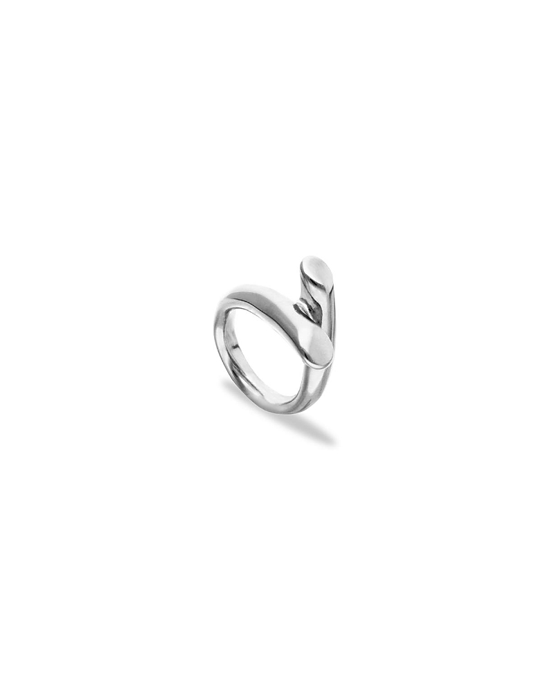 UNOde50 Sterling Silver Plated Ring In The Shape Of Tubes