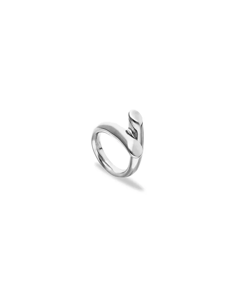 UNOde50 Sterling Silver Plated Ring In The Shape Of Tubes