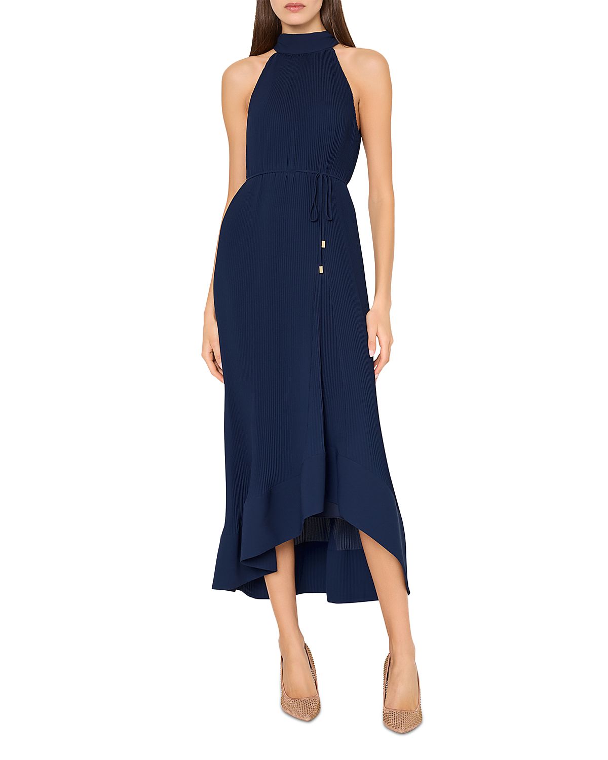 Milly Nalani Pleated Midi Dress