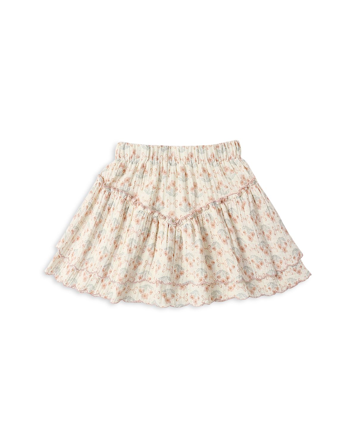 Rylee + Cru Girls' Blossom Tiered Mini Skirt - Little Kid, Big Kid