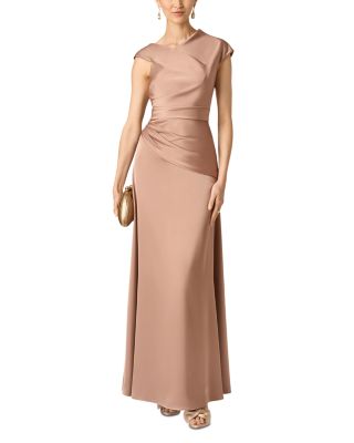 eggplant formal dresses Lace-Up Long A-Line Prom Dress: Andrea & Leo A1416 Eggplant / 0