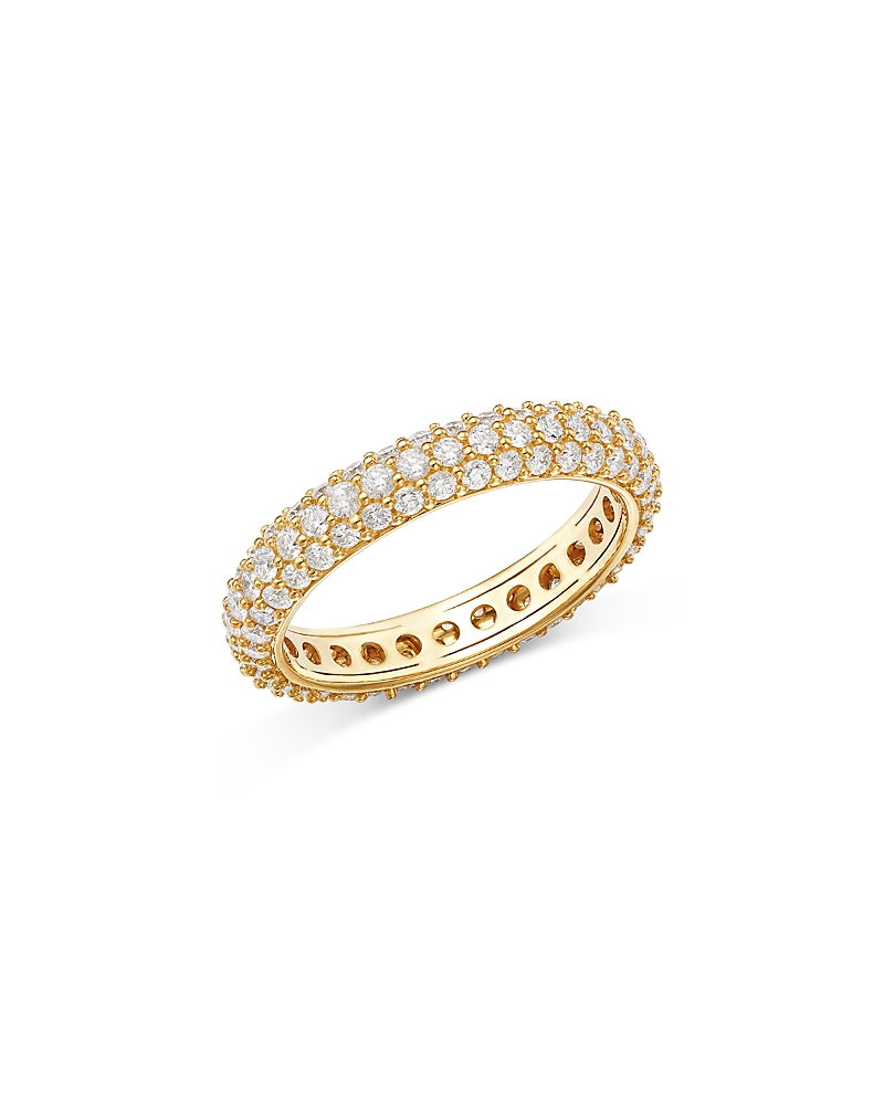 Bloomingdale's Fine Collection Certified Diamond Pave Eternity Band in 14k Gold, 1.5 tcw