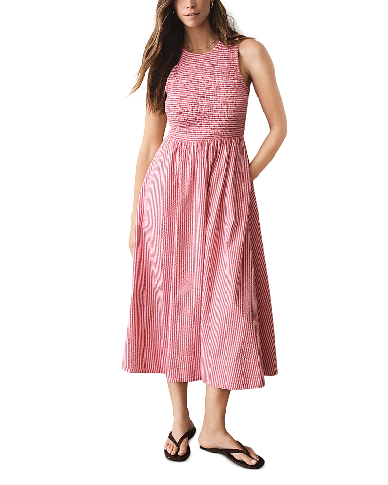 Marine Layer Darcy Seersucker Maxi Dress