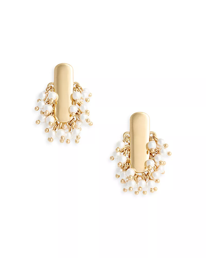 Self-Portrait Imitation Pearl Cluster Earrings