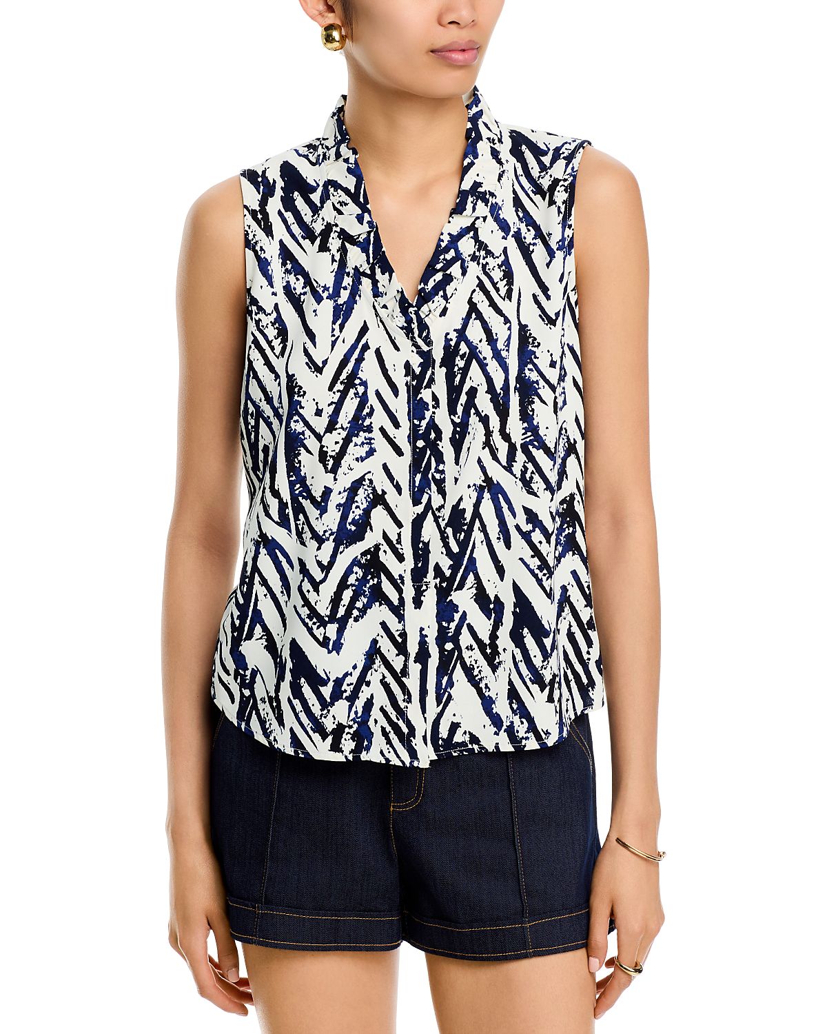 Nic+Zoe Ruffle Trim Top