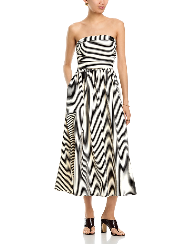 Layered with Love Strapless Striped Maxi Dress