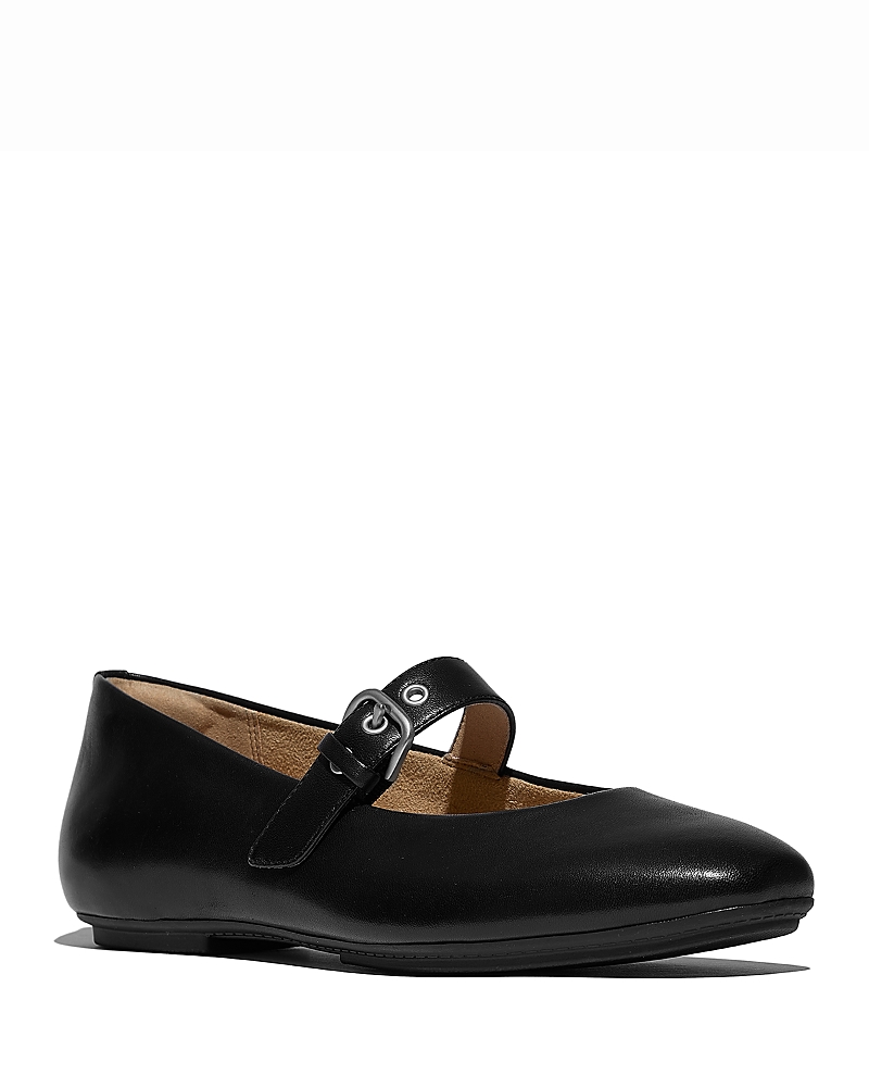 FitFlop Women's Delicato Leather Mary Jane Flats