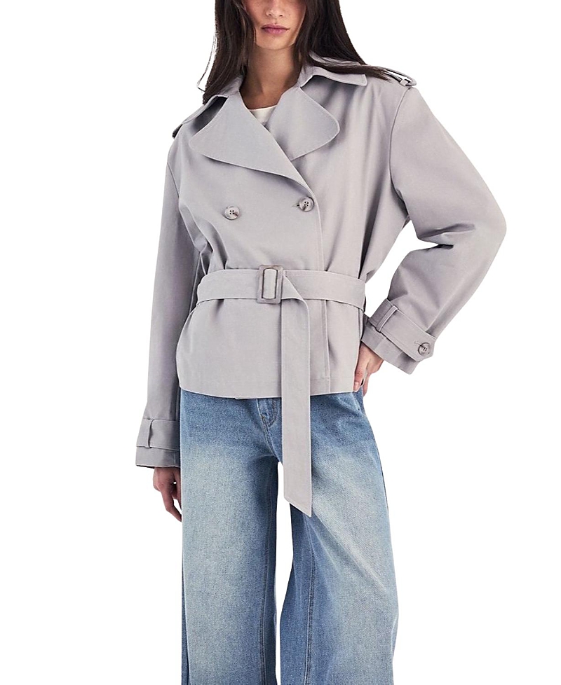 Nasty Gal Double Breasted Short Trench Coat