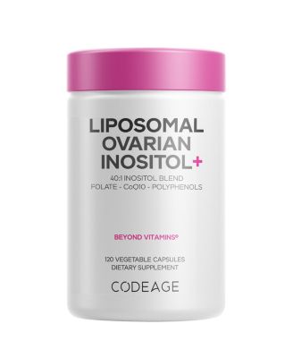  Liposomal Ovarian Inositol + Supplement, Folate & Coenzyme Q10, Hormonal Balance