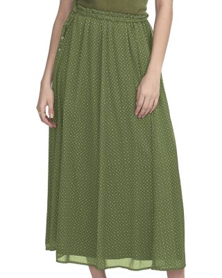  Printed Chiffon Skirt