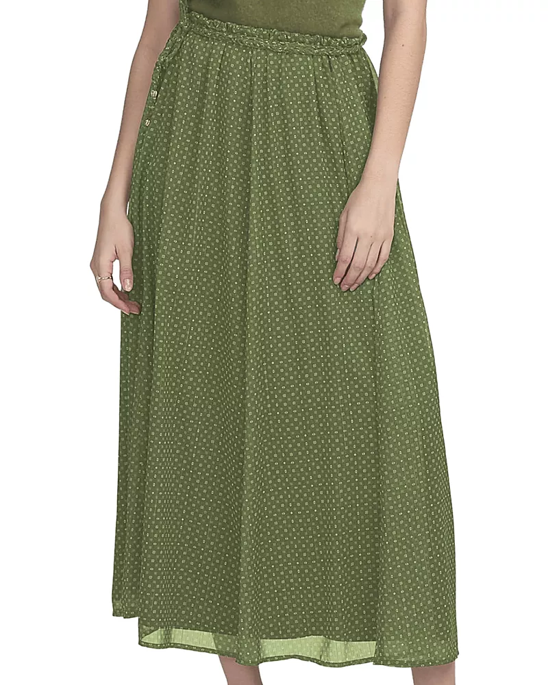Elle Collection Printed Chiffon Skirt