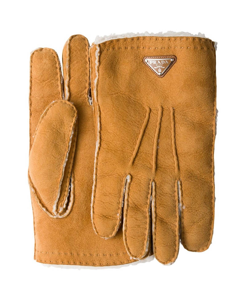Prada Suede Sheepskin Gloves