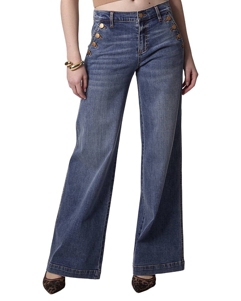 Blue Revival Selena Mid Rise Recycled Wide Leg in Prague