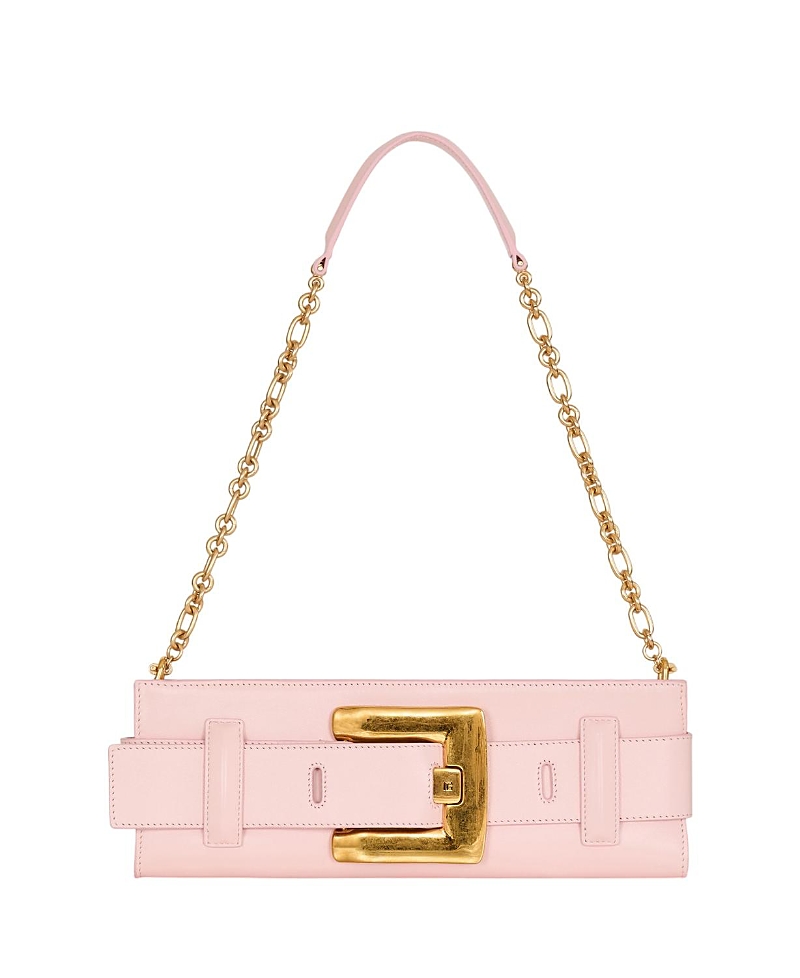Balmain Anthem Smooth Leather Clutch