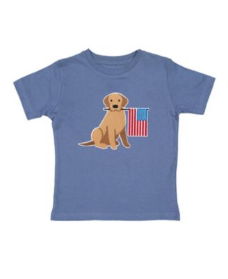 Boys' Patriotic Pup Patch Short Sleeve T-Shirt - Baby, Little Kid, Big Kid