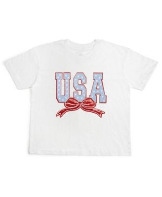 USA Stars & Bow Patch Women's Short Sleeve T-Shirt