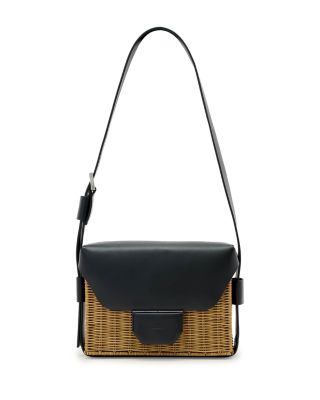 Monique Medium Wicker Shoulder Bag