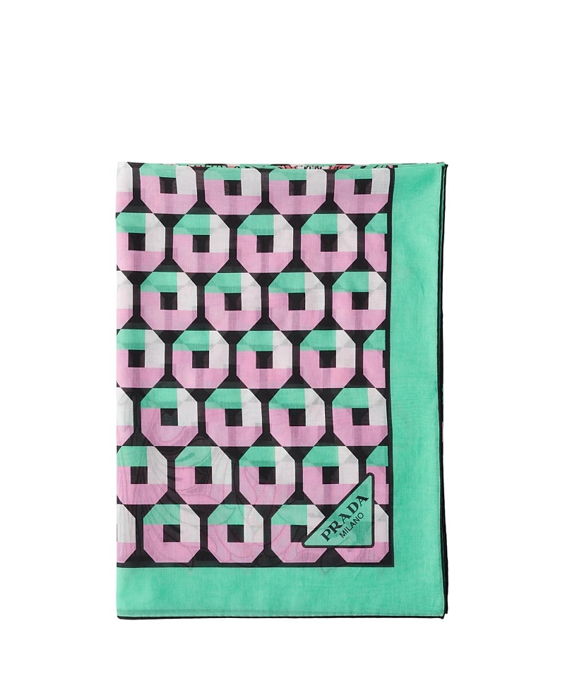 Prada Printed Cotton Beach Sarong
