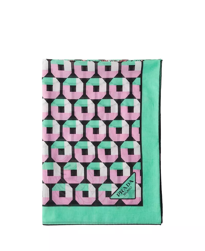 Prada Printed Cotton Beach Sarong